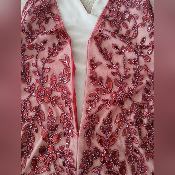 Beaded Mroon Altar’d State Dress Size S.  FL - Picture 4 of 7